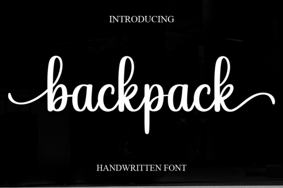 Backpack: A Sweet and Cursive Handwritten Font for Joyful Design