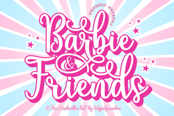 Barbie and Friends: A Handwritten Font for Authentic Design