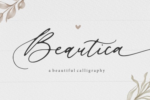 Beautica Beautiful Calligraphy: A Flowing Handwritten Font for Timeless Designs