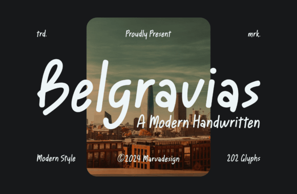 Belgravias: The Modern Handwritten Font with Artistic Flair