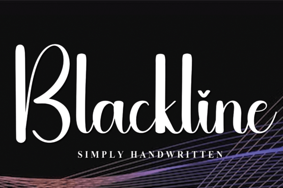 Blackline: A Handwritten Font with Heart