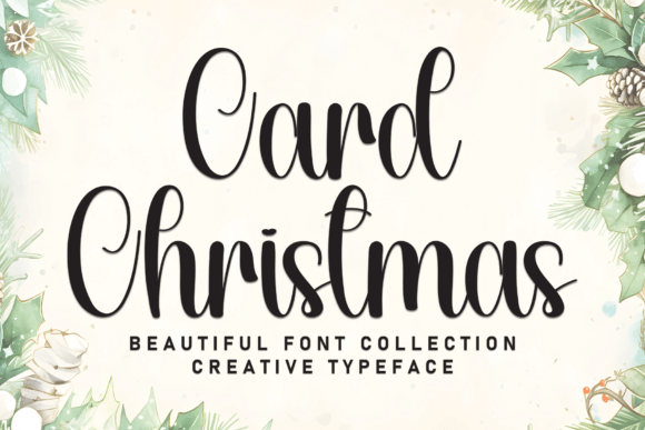 Card Christmas: Capturing Festive Charm in Every Glyph
