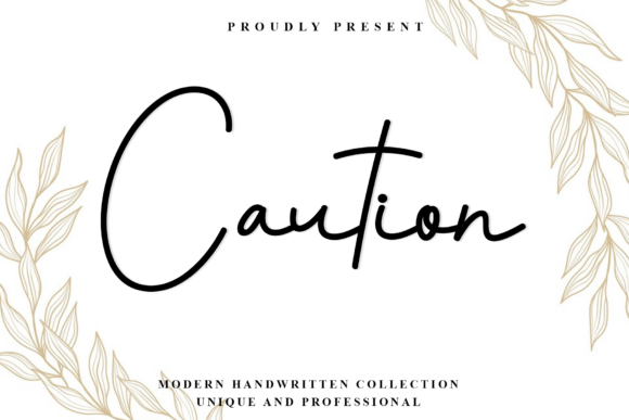Caution: The Handwritten Font That Feels Like a Mountain Breeze