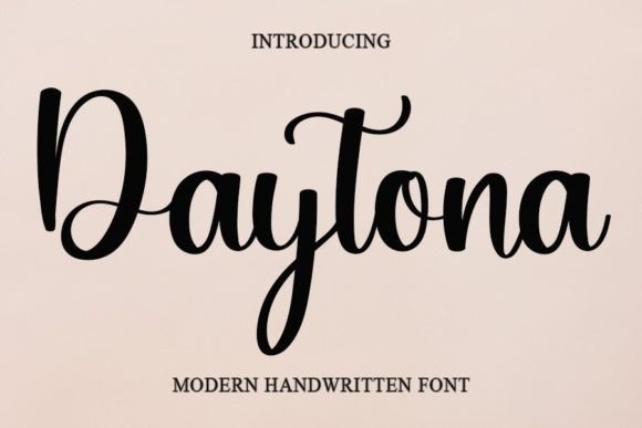 Daytona: A Handwritten Font with Timeless Elegance