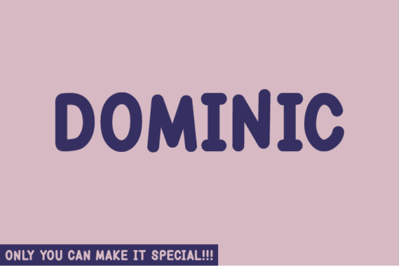 Dominic: The Handwritten Font with Authentic Character