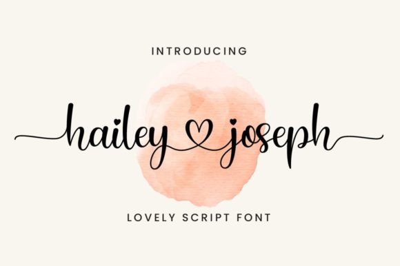 Hailey Joseph: A Modern Calligraphy Font for Elegant Projects
