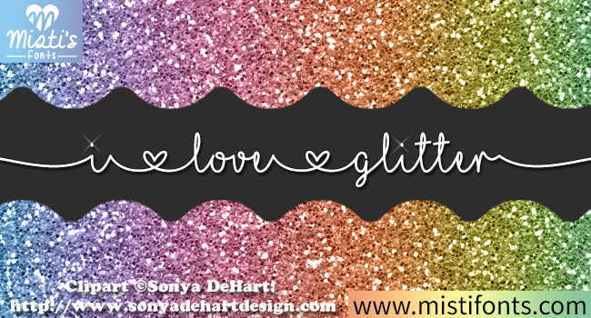 I Love Glitter: A Modern Font for Standout Design