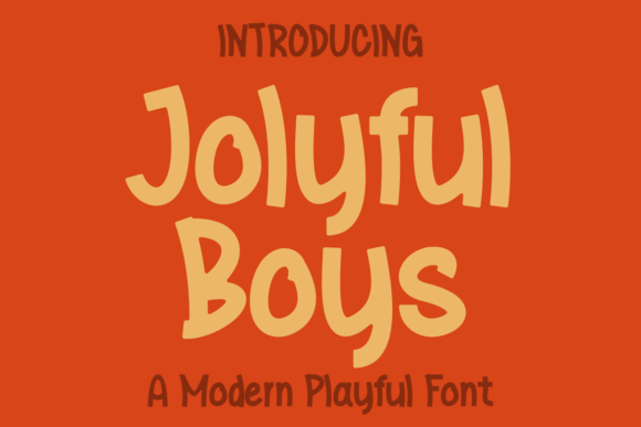 Jolyful Boys: A Display Font with Real Personality