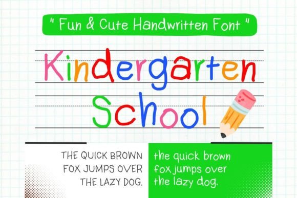 Kindergarten School: The Font That Captures Whimsy