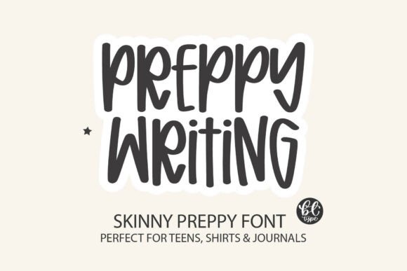 Preppy Writing: The Handwritten Font with a Polished Edge