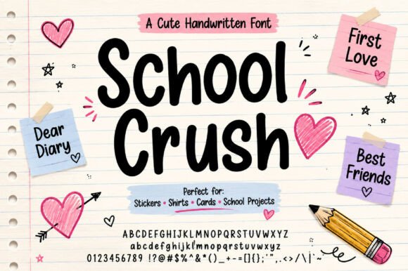 School Crush: A Typeface That Feels Like a Happy Memory