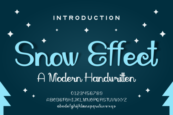 Snow Effect: A Handwritten Font with a Warm, Inviting Personality