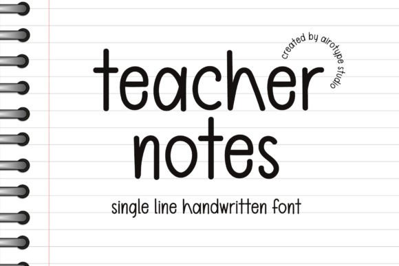 Teacher Notes: A Simple Handwritten Font for Playful Designs
