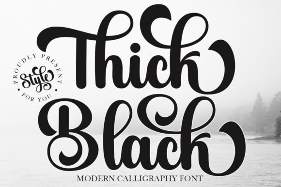 Thick Black: The Elegant Font for Timeless Brand Design